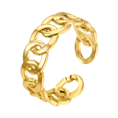 18K gold plated Stainless steel finger ring