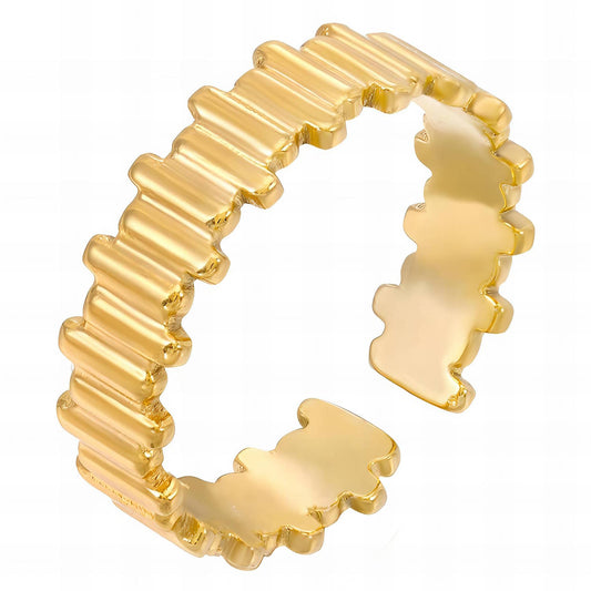 18K gold plated Stainless steel finger ring