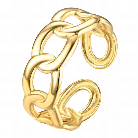 18K gold plated Stainless steel finger ring