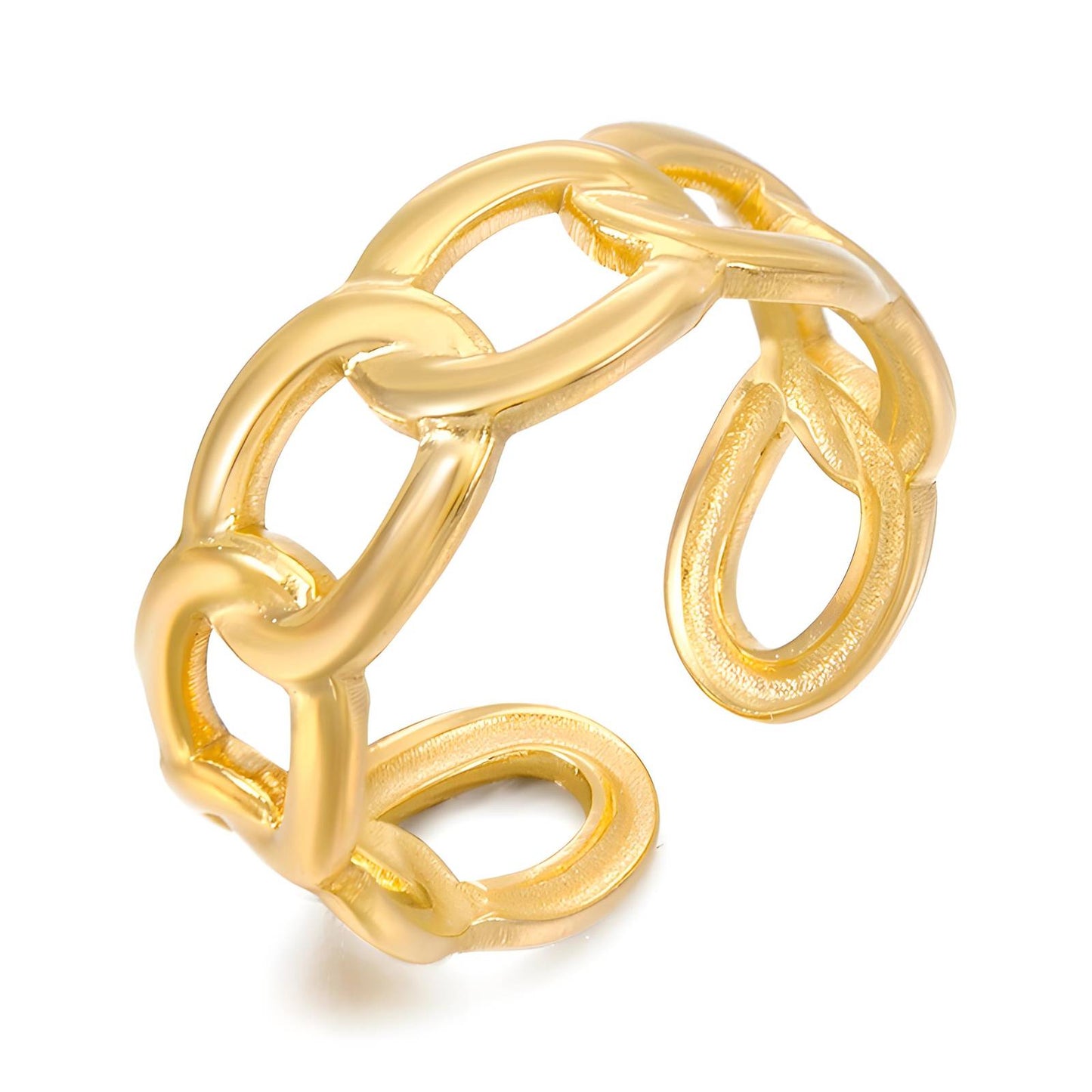 18K gold plated Stainless steel finger ring