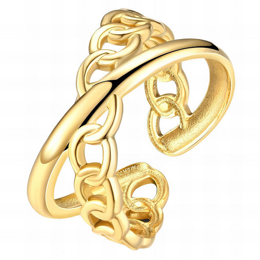 18K gold plated Stainless steel finger ring