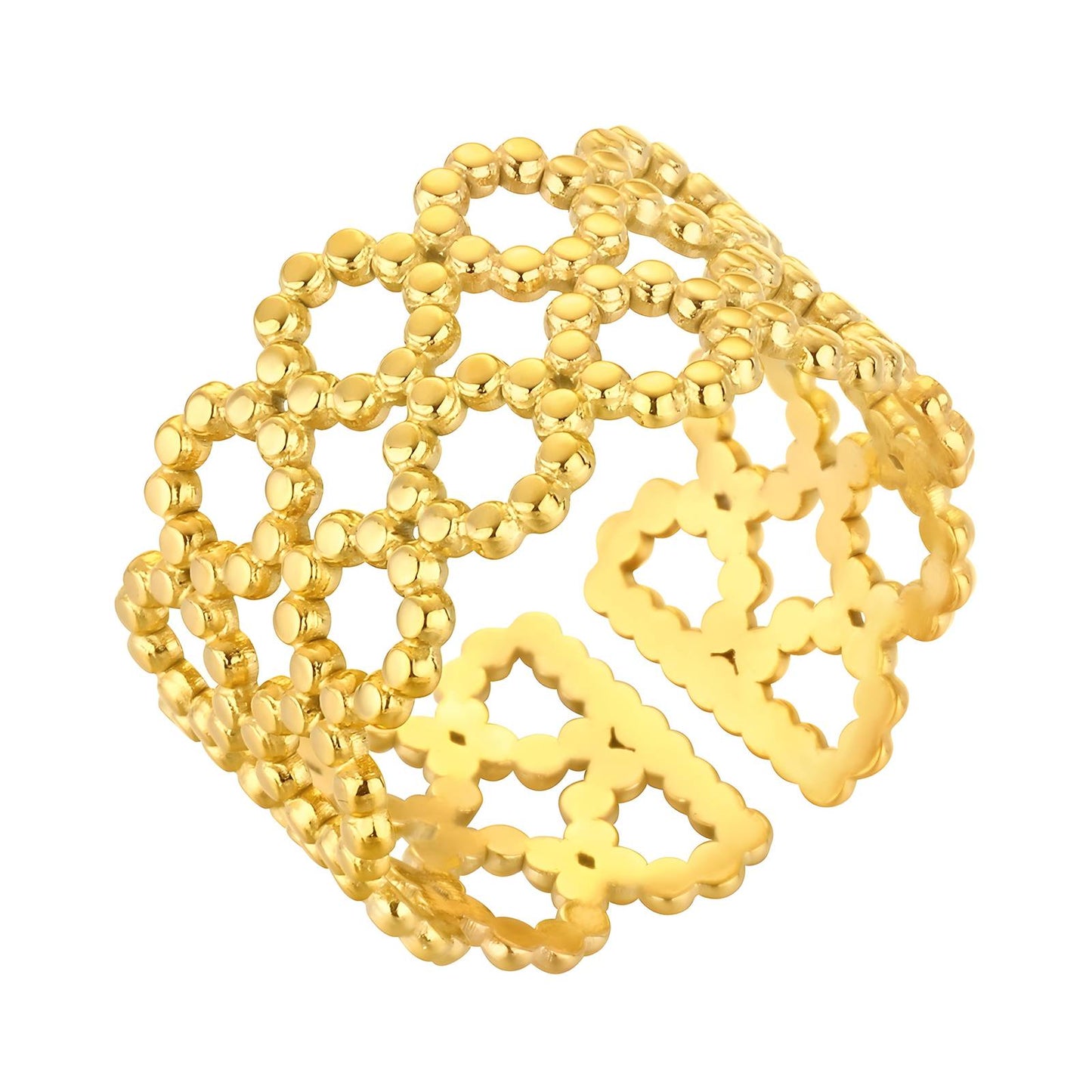 18K gold plated Stainless steel finger ring