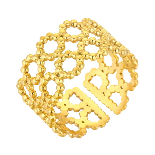 18K gold plated Stainless steel finger ring