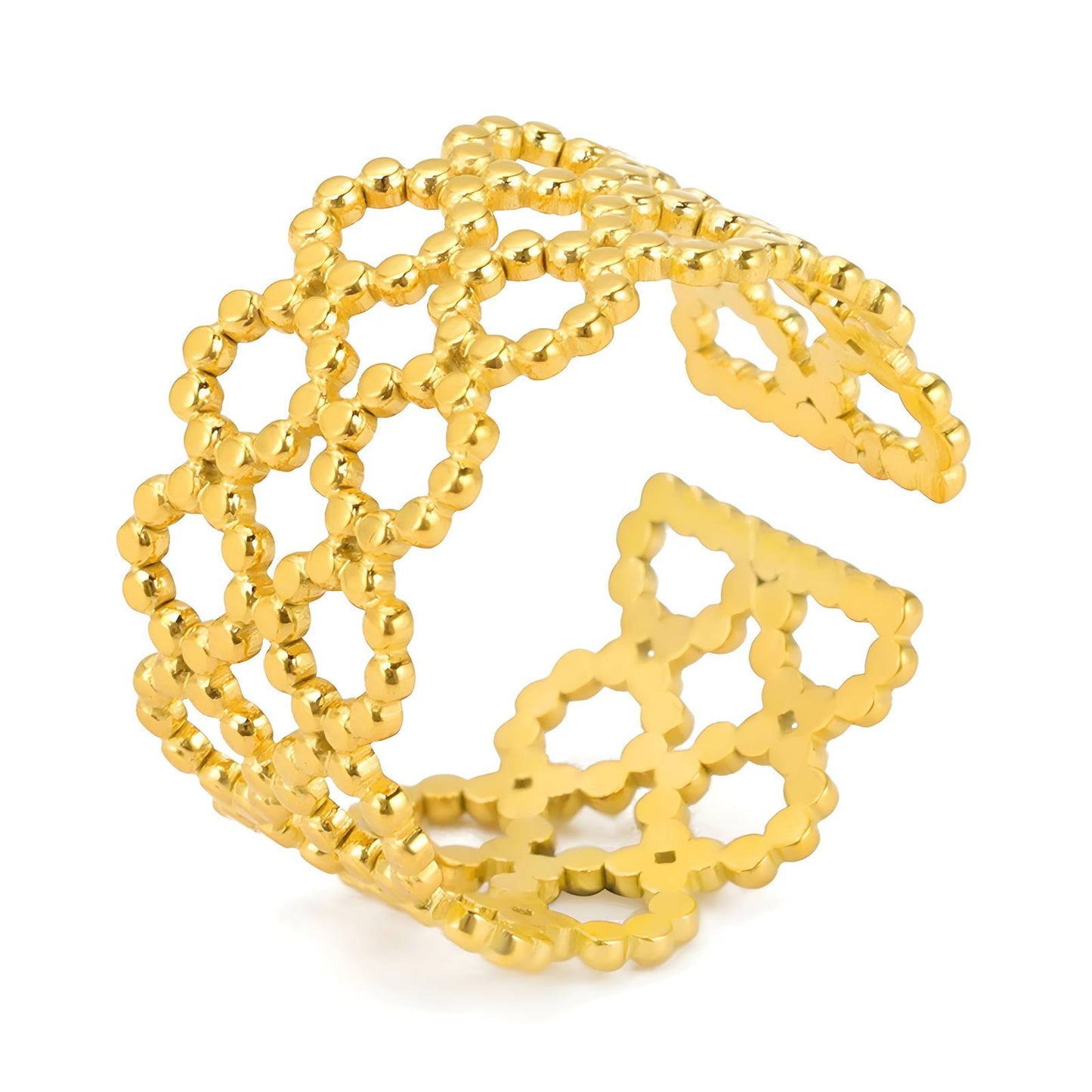 18K gold plated Stainless steel finger ring