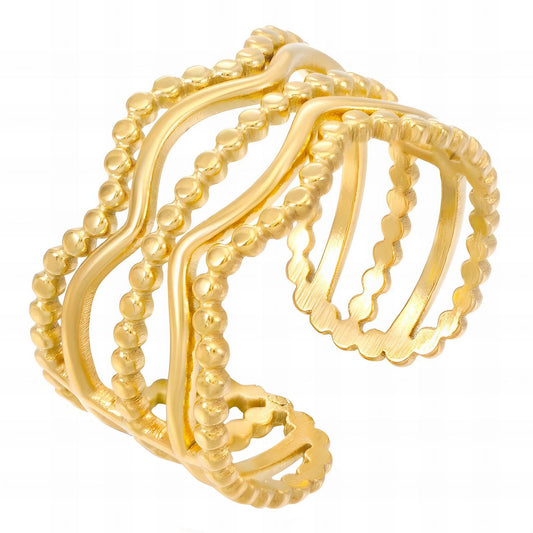 18K gold plated Stainless steel finger ring