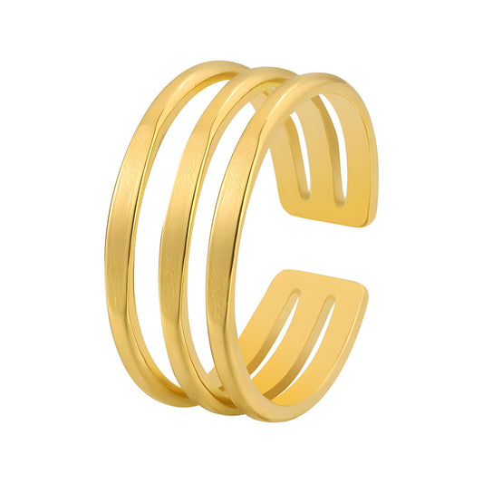 18K gold plated Stainless steel finger ring