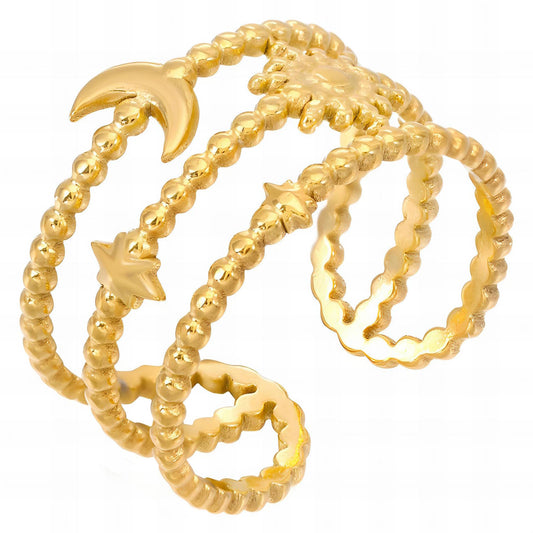 18K gold plated Stainless steel finger ring