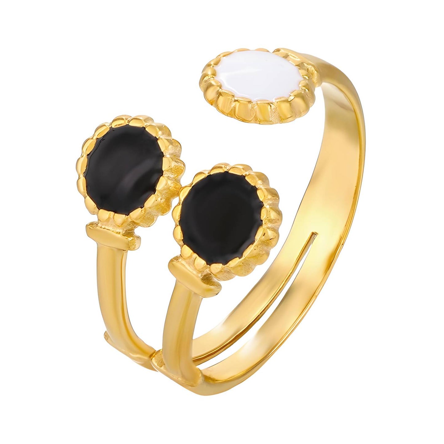 18K gold plated Stainless steel finger ring