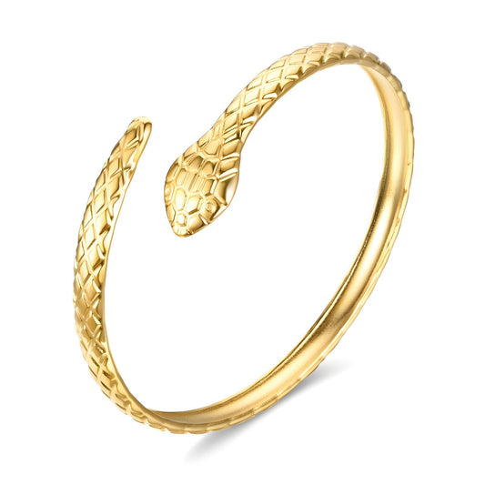 18K gold plated Stainless steel  Snake bracelet