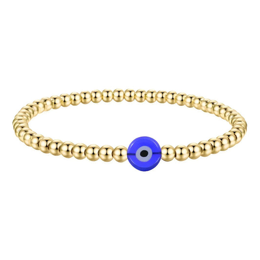 18K gold plated Stainless steel  Evil Eye bracelet
