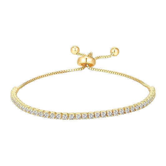18K gold plated Stainless steel  Tennis bracelet