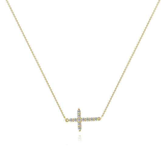 18K gold plated Stainless steel  Crosses necklace