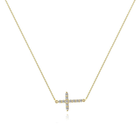 18K gold plated Stainless steel  Crosses necklace