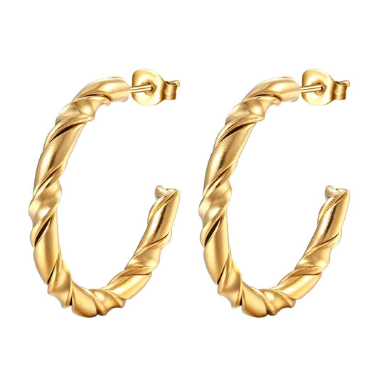 18K gold plated Stainless steel earrings
