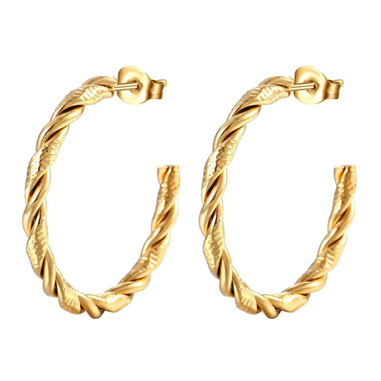 18K gold plated Stainless steel earrings