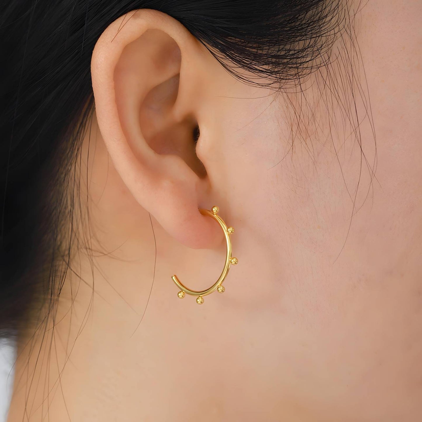 18K gold plated Stainless steel earrings