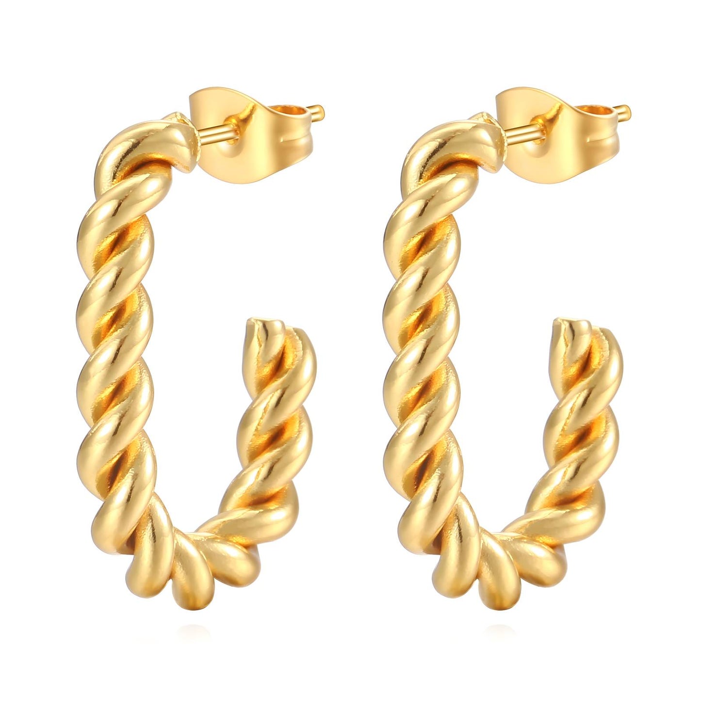 18K gold plated Stainless steel earrings