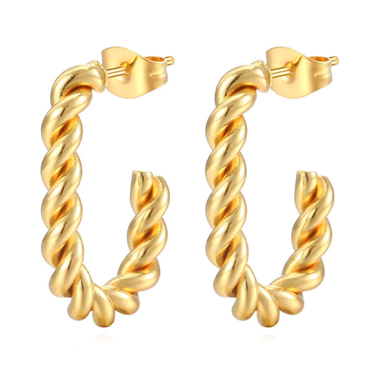 18K gold plated Stainless steel earrings
