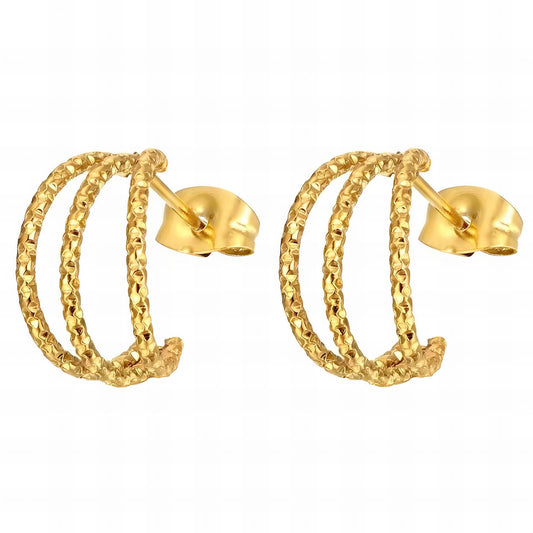 18K gold plated Stainless steel earrings