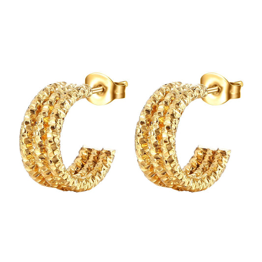 18K gold plated Stainless steel earrings