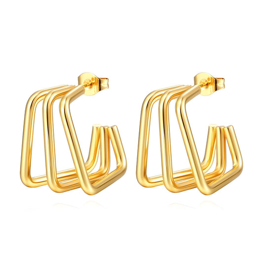 18K gold plated Stainless steel earrings