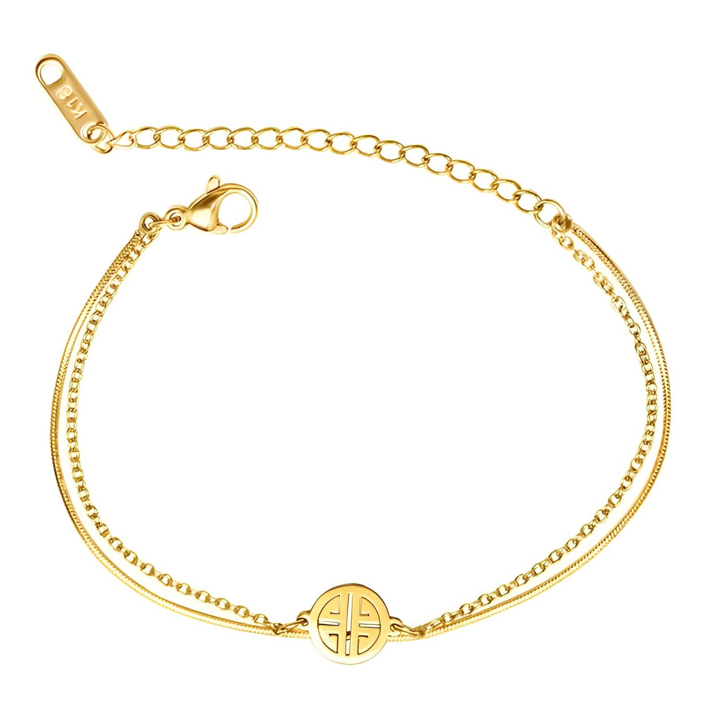 18K gold plated Stainless steel bracelet