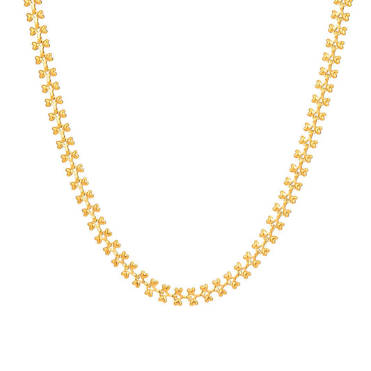 18K gold plated Stainless steel  Hearts necklace