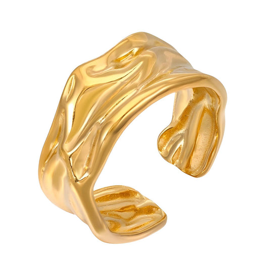 18K gold plated Stainless steel finger ring