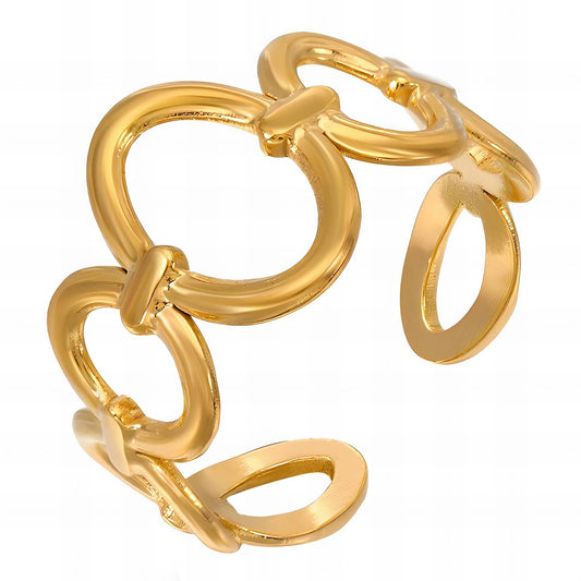 18K gold plated Stainless steel finger ring