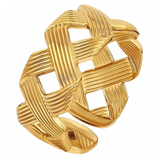 18K gold plated Stainless steel finger ring