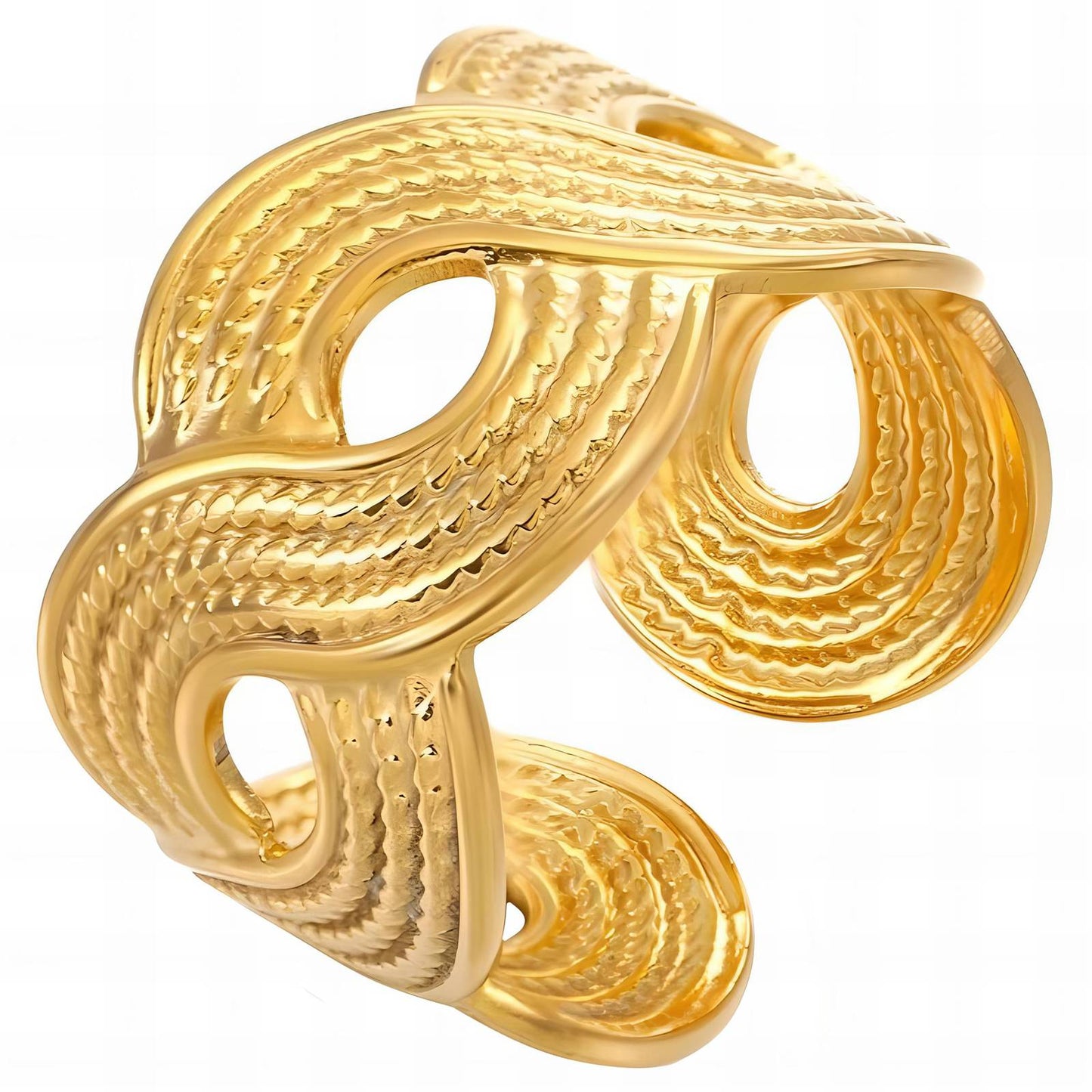 18K gold plated Stainless steel finger ring