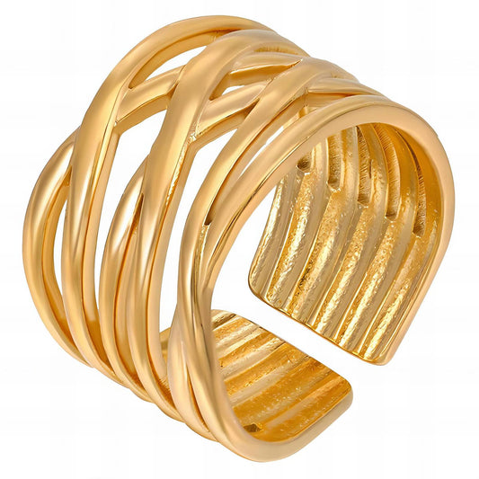 18K gold plated Stainless steel finger ring