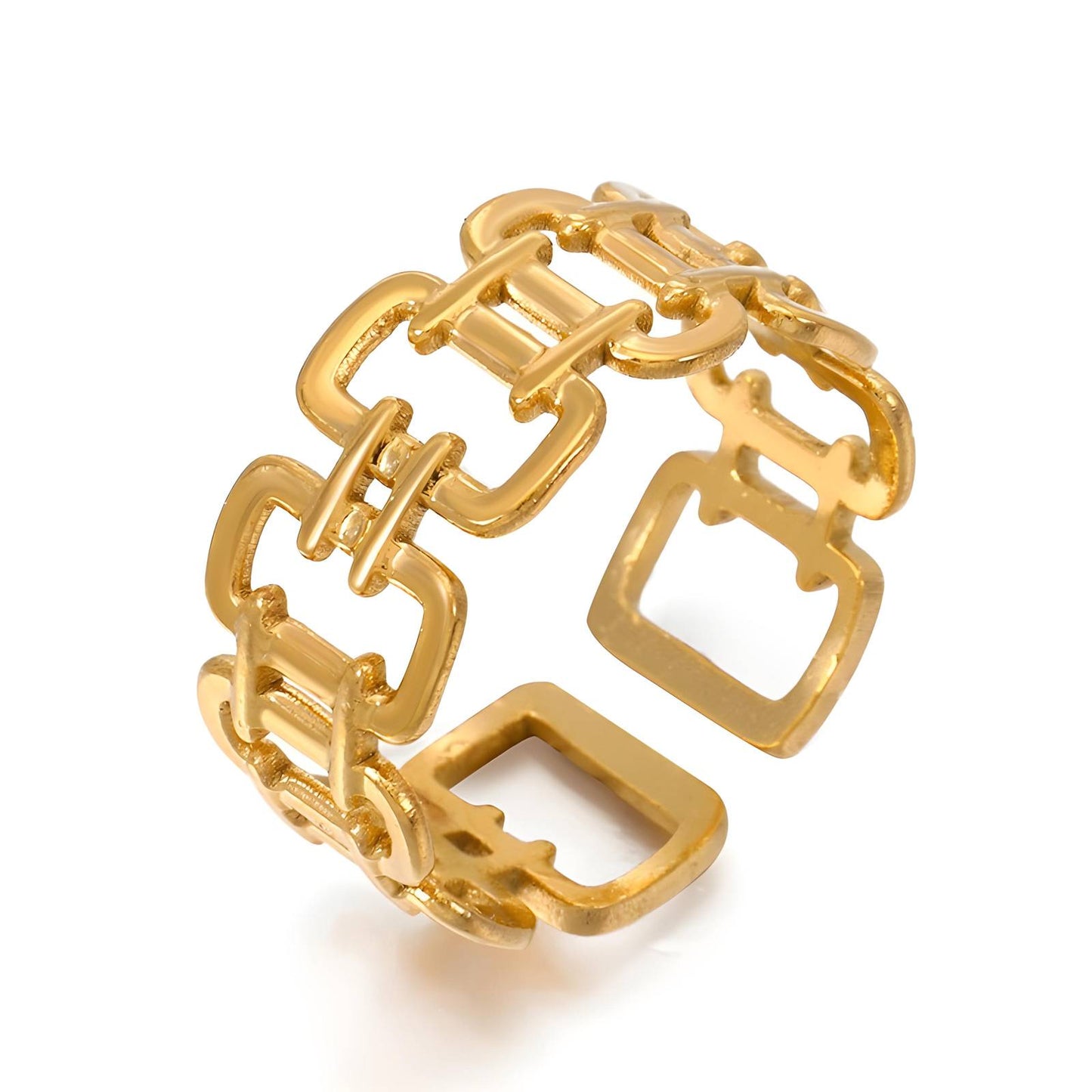 18K gold plated Stainless steel finger ring