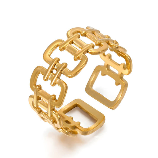 18K gold plated Stainless steel finger ring