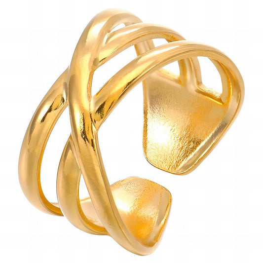 18K gold plated Stainless steel finger ring