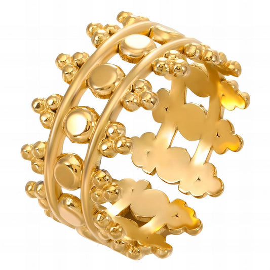 18K gold plated Stainless steel finger ring