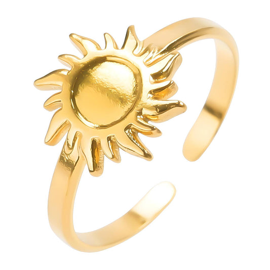 18K gold plated Stainless steel finger ring