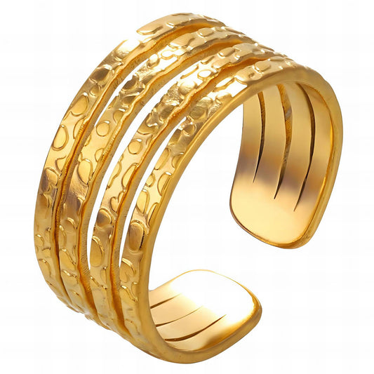 18K gold plated Stainless steel finger ring