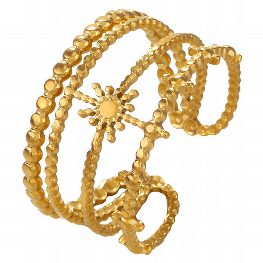 18K gold plated Stainless steel finger ring