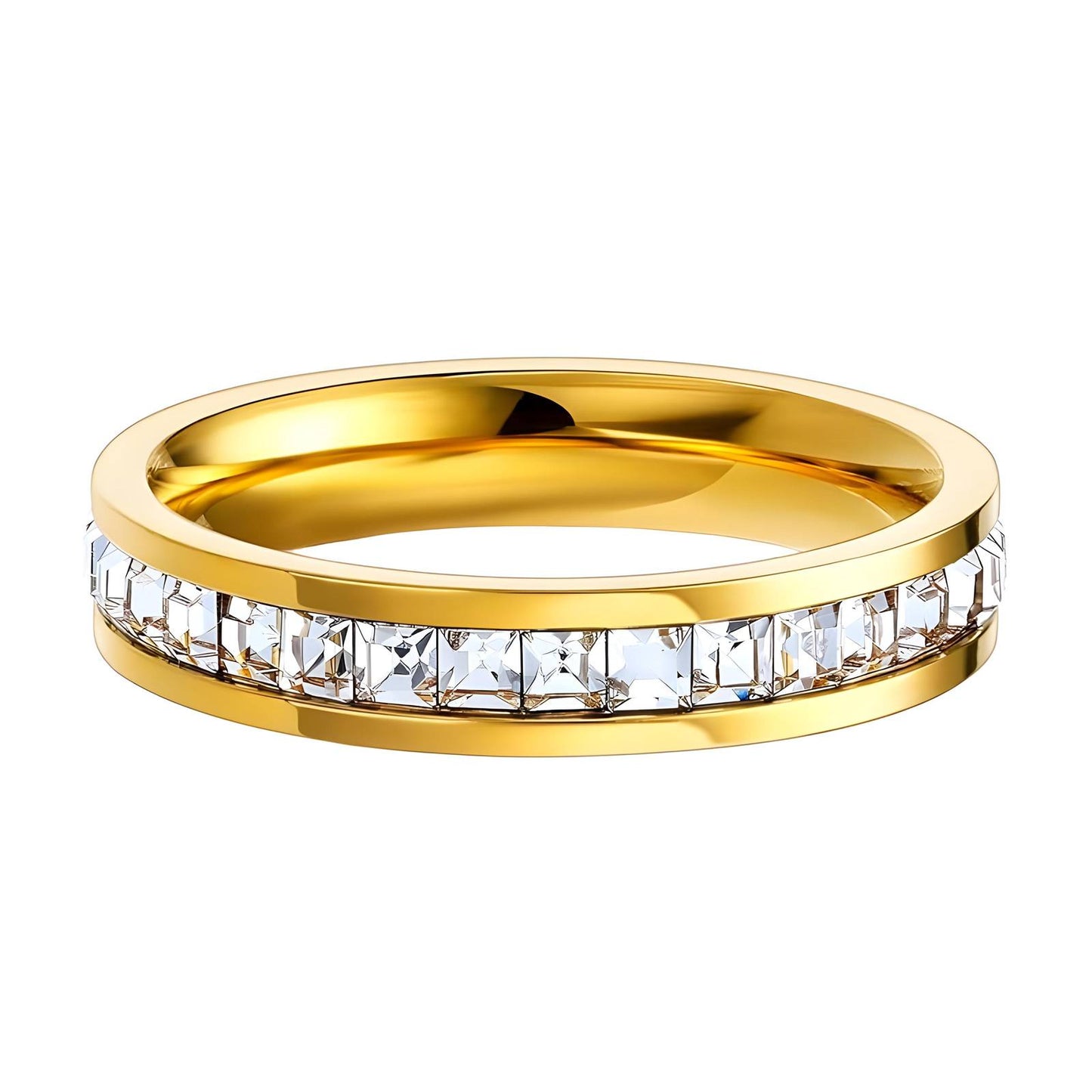 18K gold plated Stainless steel finger ring