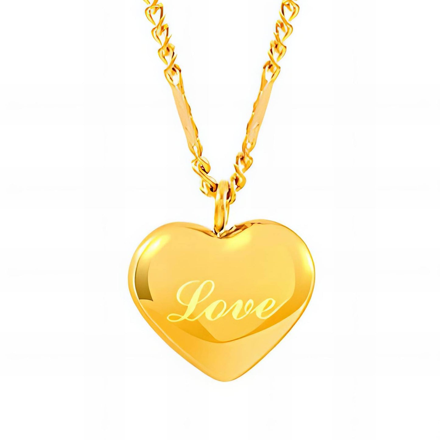 18K gold plated Stainless steel  Heart necklace