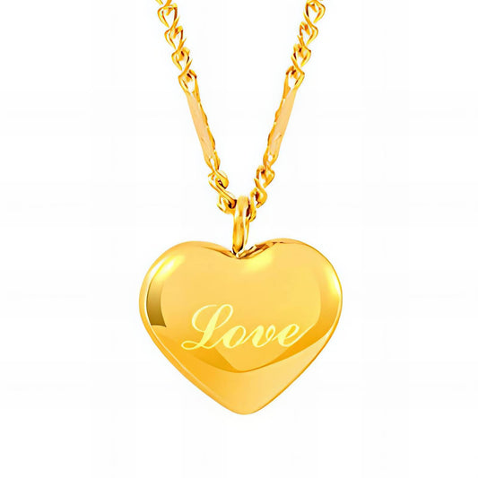 18K gold plated Stainless steel  Heart necklace