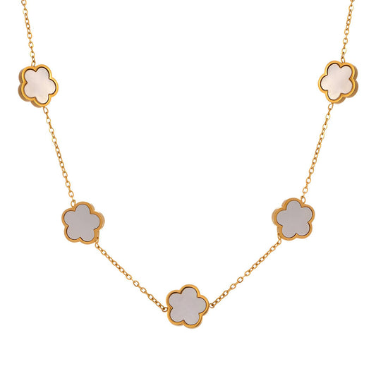 18K gold plated Stainless steel  Flower Meadow necklace