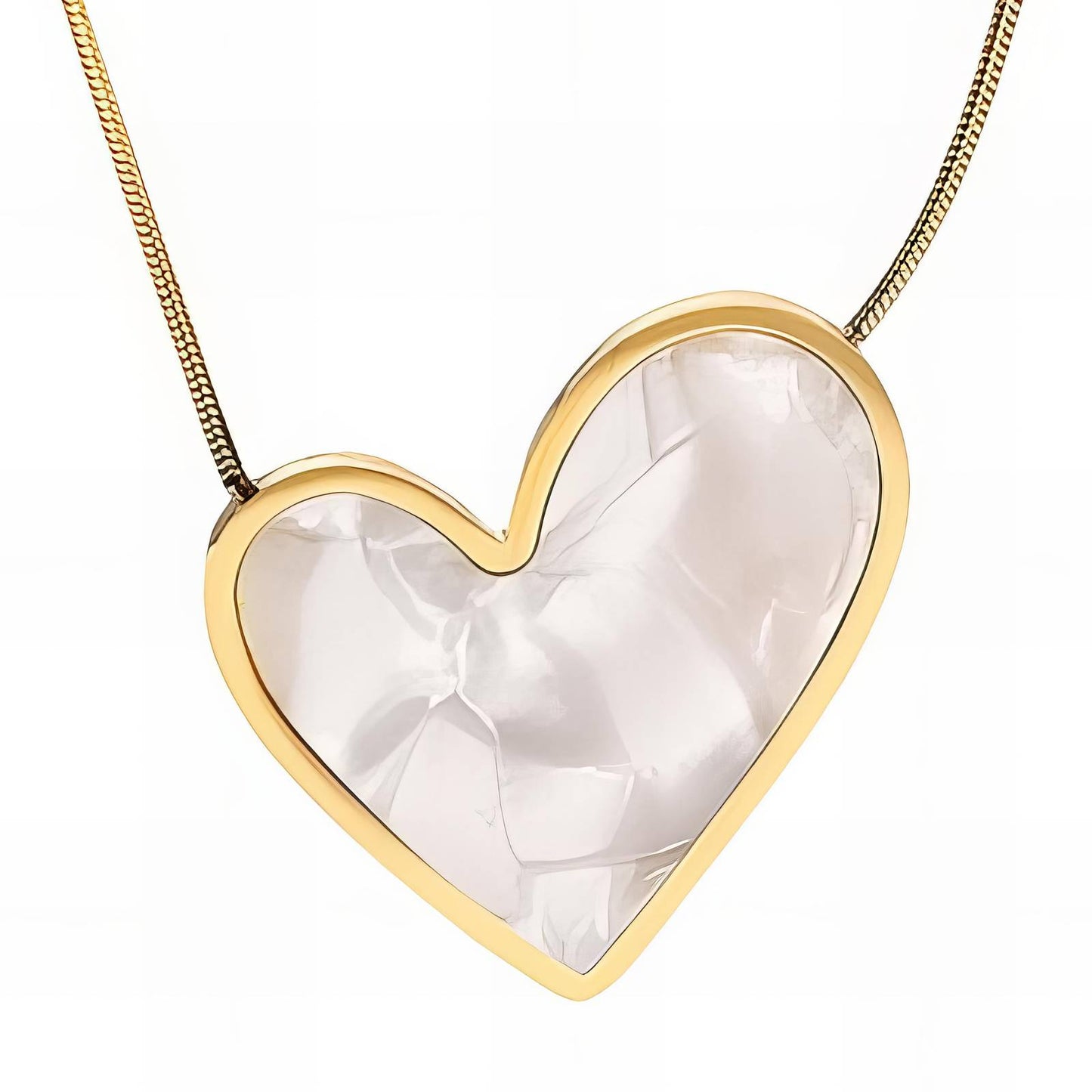 18K gold plated Stainless steel  Heart necklace