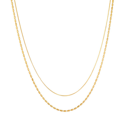 18K gold plated Stainless steel necklace