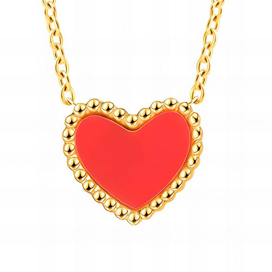 18K gold plated Stainless steel  Hearts necklace