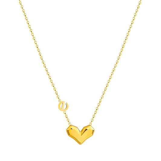 18K gold plated Stainless steel  Heart necklace