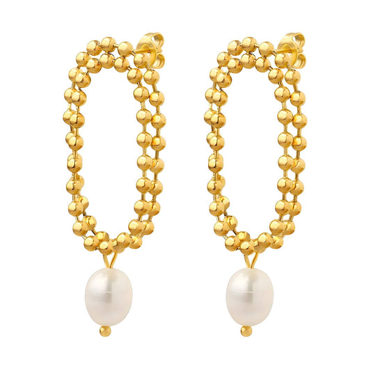 18K gold plated Stainless steel earrings