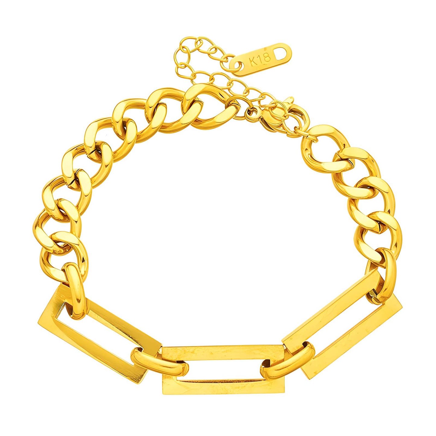 18K gold plated Stainless steel bracelet