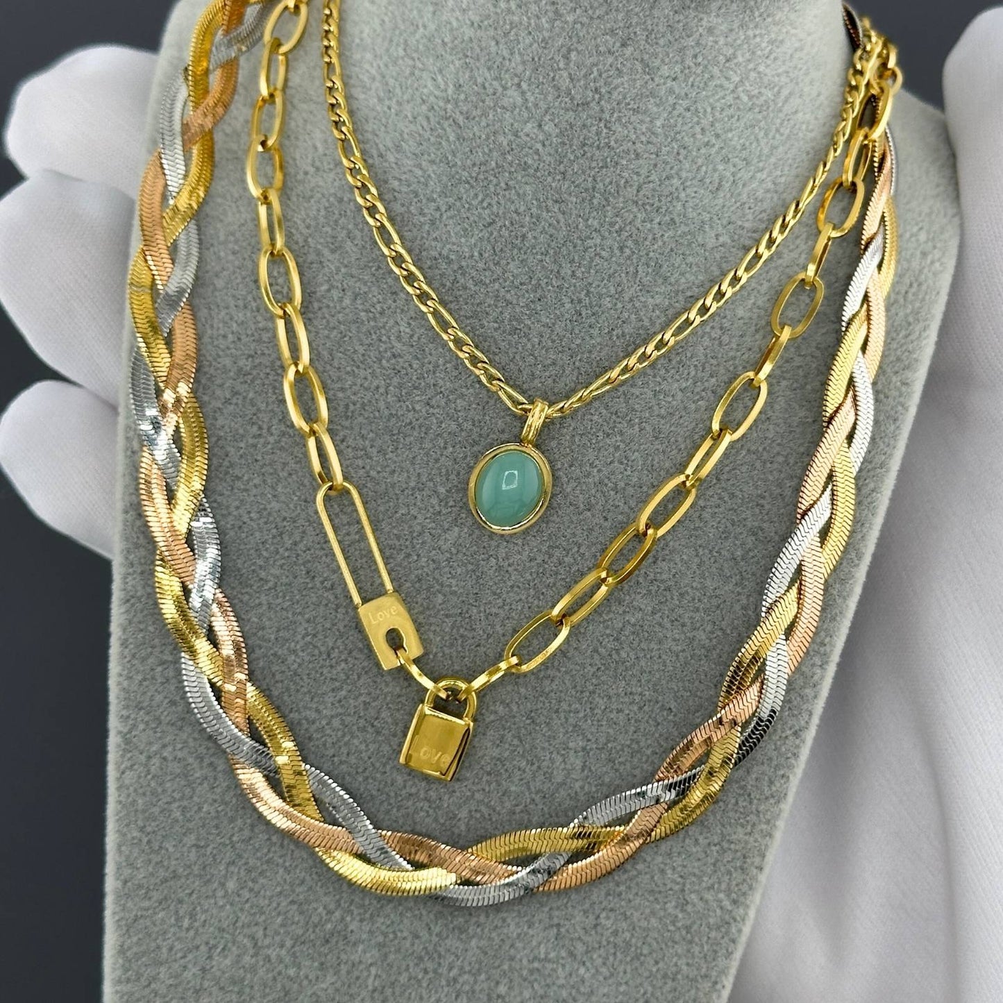 18K gold plated Stainless steel necklace